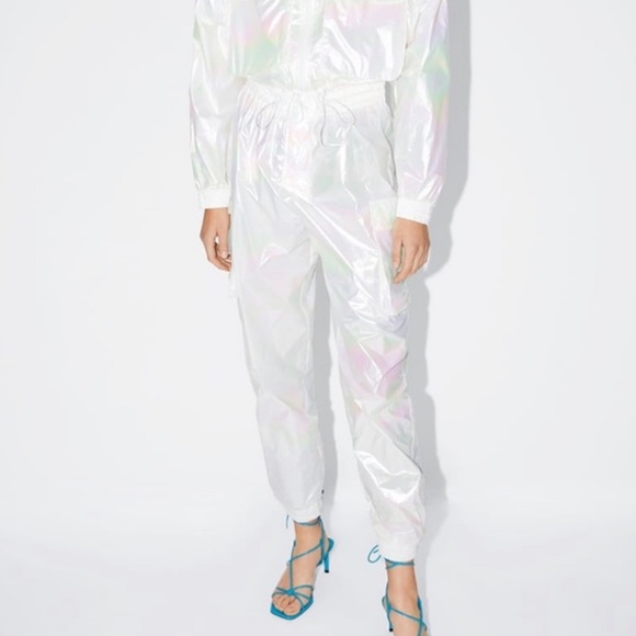 ZARA Iridescent-Effect Track Suit - Picture 4 of 16